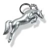 Kelley And Company 3D Jumper Key Ring - Silvertone -Equestrian Supply Store 305007 800 800