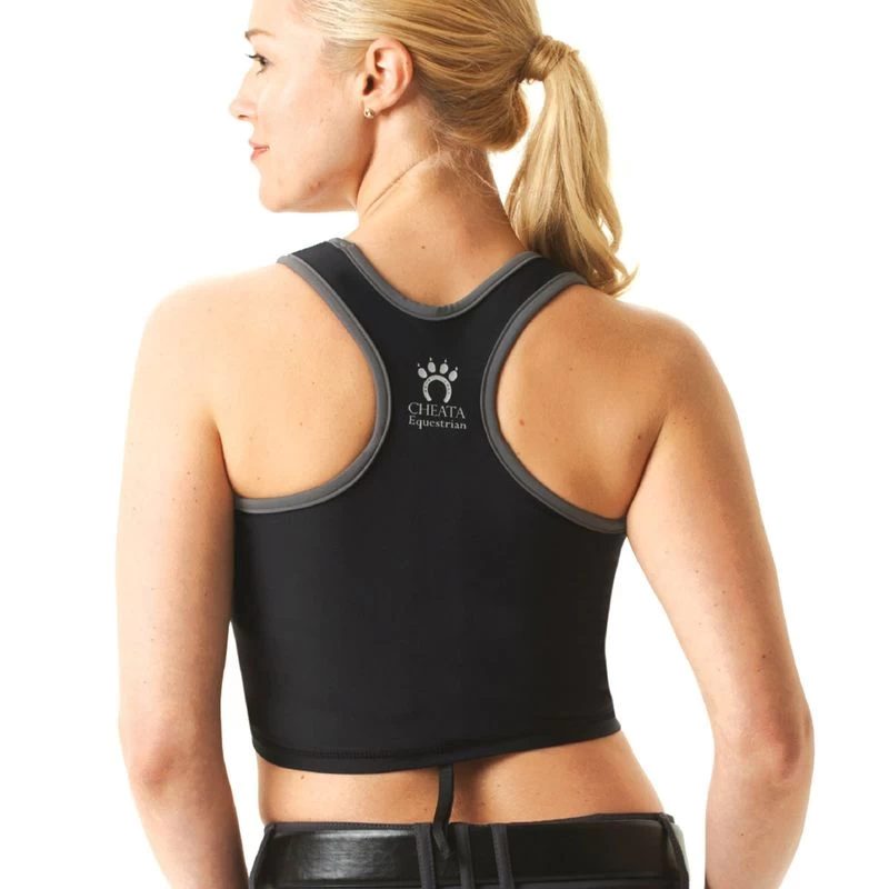 Cheata Women's Trotter Sports Bra - Black/Grey 4 Cheata Women's Trotter Sports Bra - Black/Grey - Image 2