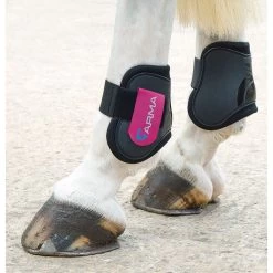 Shires ARMA Fetlock Boots - Black/Raspberry