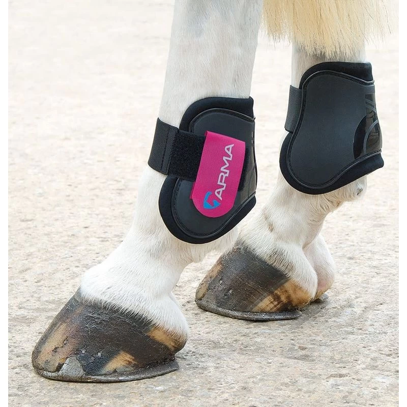 Shires ARMA Fetlock Boots - Black/Raspberry 3 Shires ARMA Fetlock Boots - Black/Raspberry