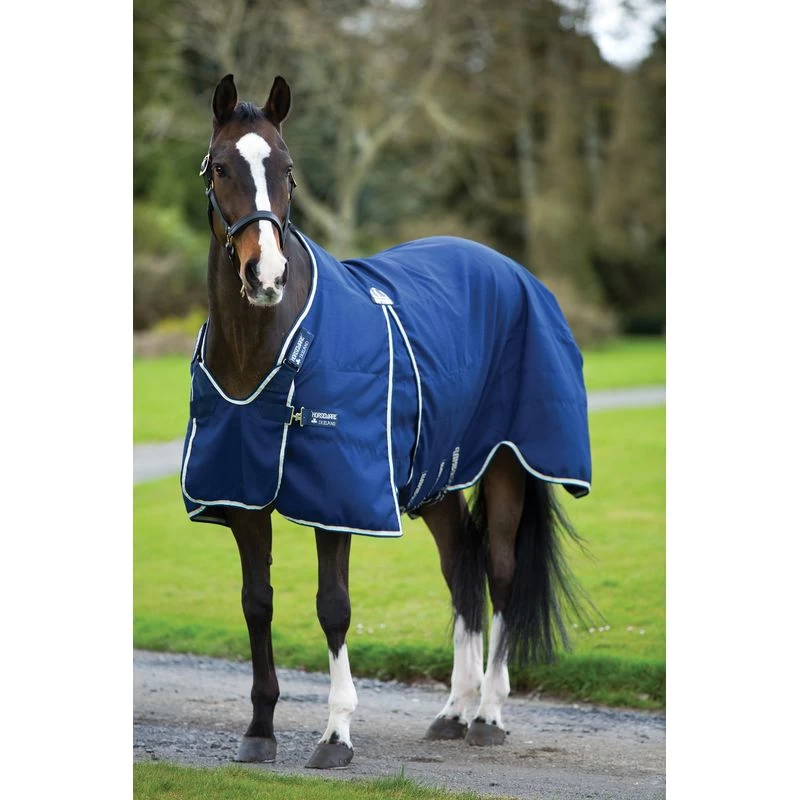 Rambo Optimo Stable Sheet - Navy/Beige/Blue/Navy 3 Rambo Optimo Stable Sheet - Navy/Beige/Blue/Navy