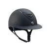 One K Avance Wide Brim Chrome Stripe Helmet - Black Matte -Equestrian Supply Store 345929 800 800