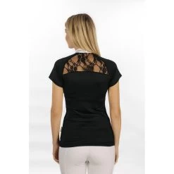 Horseware Women's Sara Jersey Short Sleeve Competition Shirt - Black 9 Horseware Women's Sara Jersey Short Sleeve Competition Shirt - Black -Equestrian Supply Store 398278 800 800