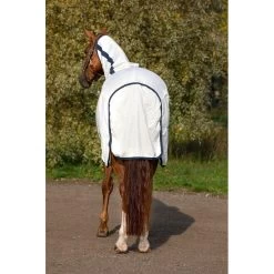 Rambo Natura Summer Sheet - White/Navy -Equestrian Supply Store 399852 800 800