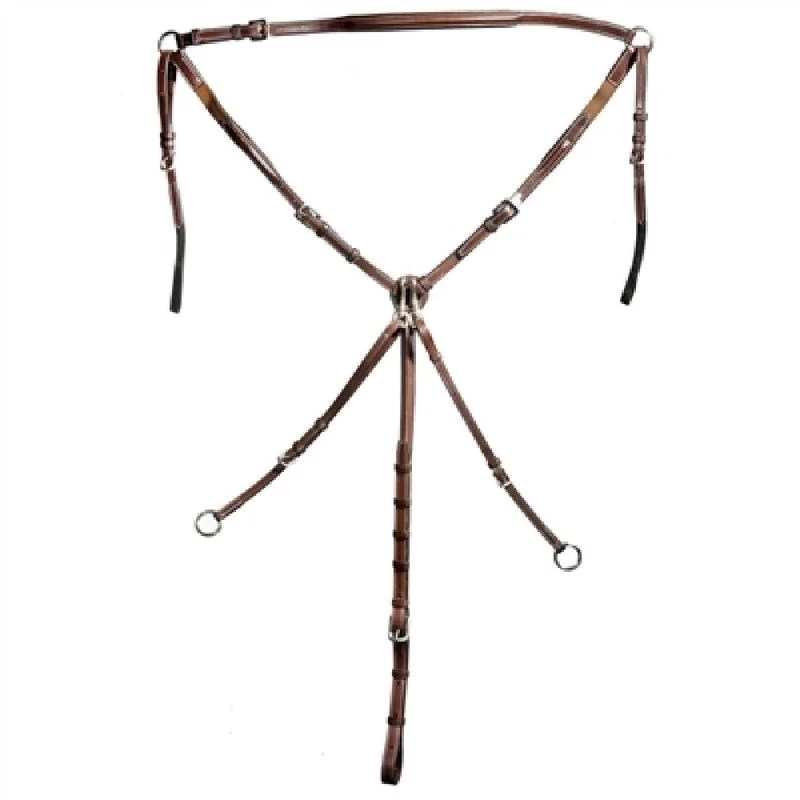 Nunn Finer Bella Donna 3-Way Breastplate - Havana 4 Nunn Finer Bella Donna 3-Way Breastplate - Havana - Image 2