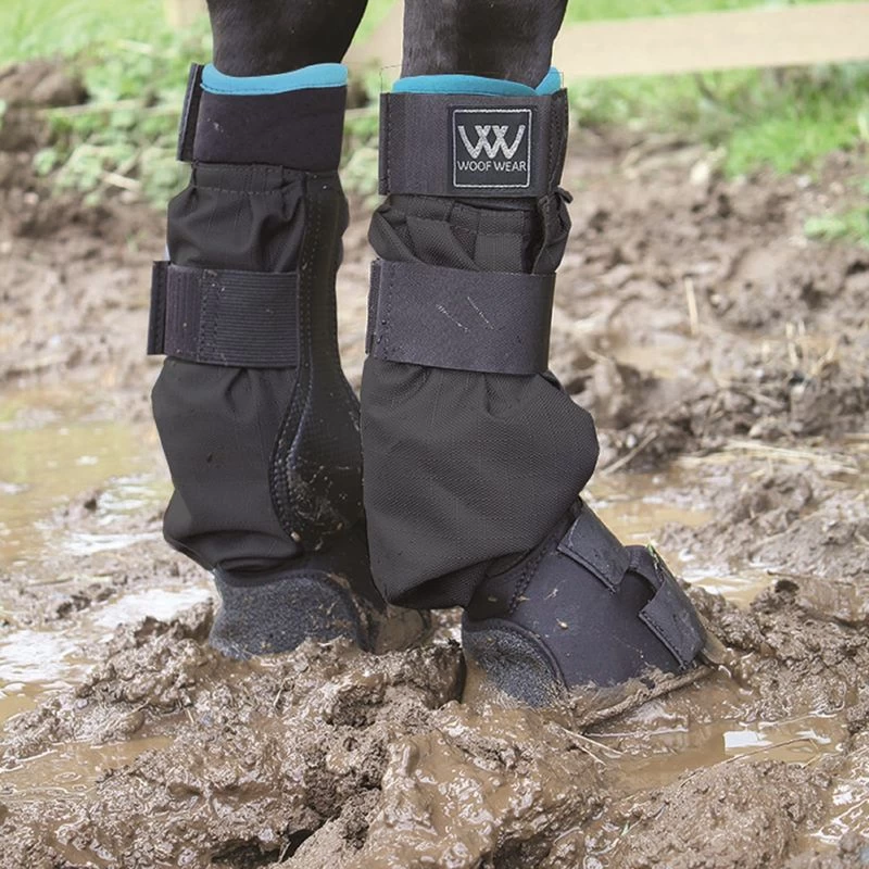 Woof Wear Mud Fever Turnout Boots - Black/Turquoise 4 Woof Wear Mud Fever Turnout Boots - Black/Turquoise - Image 2