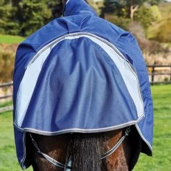 Weatherbeeta Comfitec Premier Free II Standard Neck Lite - Dark Blue/Grey/White -Equestrian Supply Store 413583 800 800