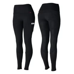 Horze Women's Adelaide Full Seat High Waist Tights - Dark Navy