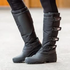 Horze Polar Thermo Boots - Black 9 Horze Polar Thermo Boots - Black -Equestrian Supply Store 416139 800 800