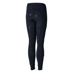 Horze Kids' Cool Mesh Silicone Full Seat Tights - Dark Navy -Equestrian Supply Store 416362 800 800