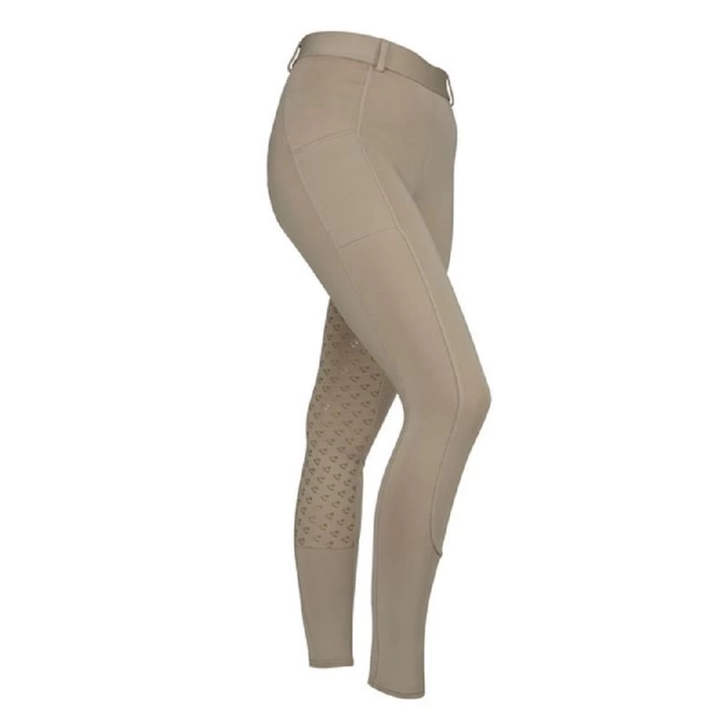Shires Aubrion Women's Albany Full Seat Riding Tights - Beige 3 Shires Aubrion Women's Albany Full Seat Riding Tights - Beige