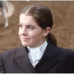 Ovation Dri-Tex Ready-Tie Show Stock Tie - White