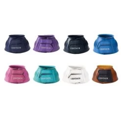 Centaur EcoPure Thick Rib Hook And Loop Bell Boots - Turquoise