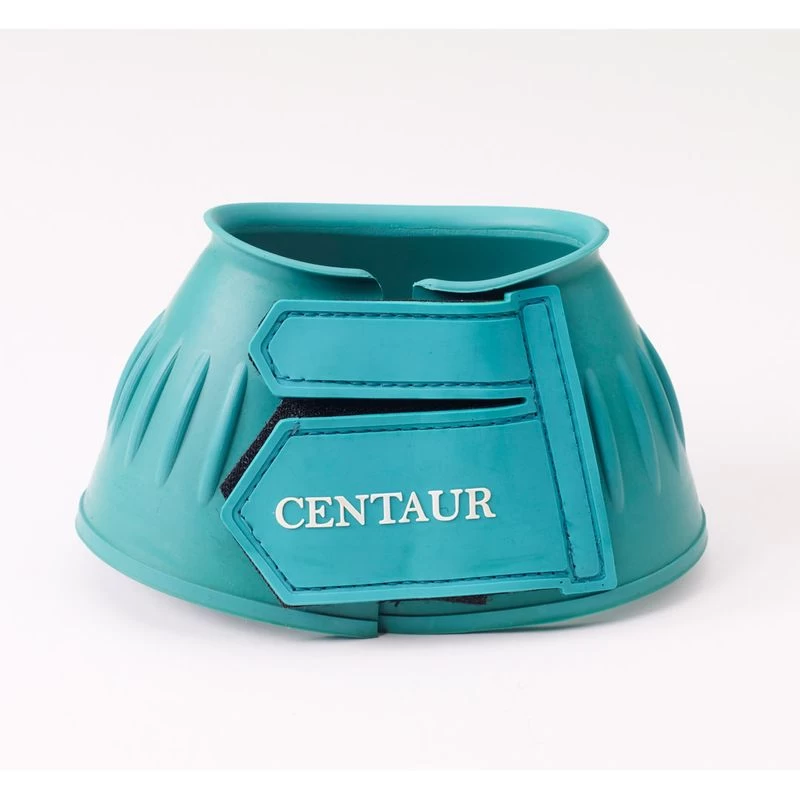 Centaur EcoPure Thick Rib Hook And Loop Bell Boots - Turquoise 4 Centaur EcoPure Thick Rib Hook And Loop Bell Boots - Turquoise - Image 2