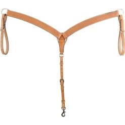 Western Rawhide Country Legend Basket Tooling Breastcollar - Golden