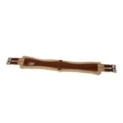 Kincade Chafeless Fleece Girth - Brown/White