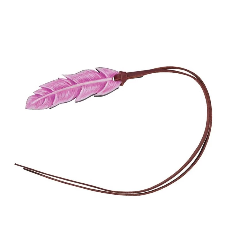 Western Rawhide Painted Feather - Pink 3 Western Rawhide Painted Feather - Pink