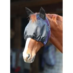 Kensington UViaitor Dartless Fly Mask W/Web Trim, Ears And Forelock Hole - Lavender Mint