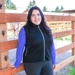 Irideon Women's AirLoft Vest - Black -Equestrian Supply Store 449015 800 800