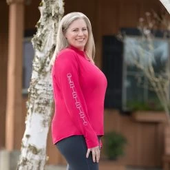 Irideon Women's AirTech Half Zip - Cerise 13 Irideon Women's AirTech Half Zip - Cerise -Equestrian Supply Store 449278 800 800