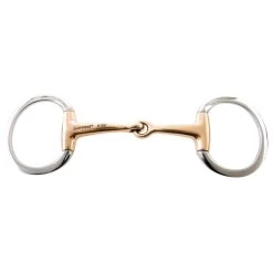 Korsteel Stainless Steel Copper Mouth Eggbutt Snaffle Bit