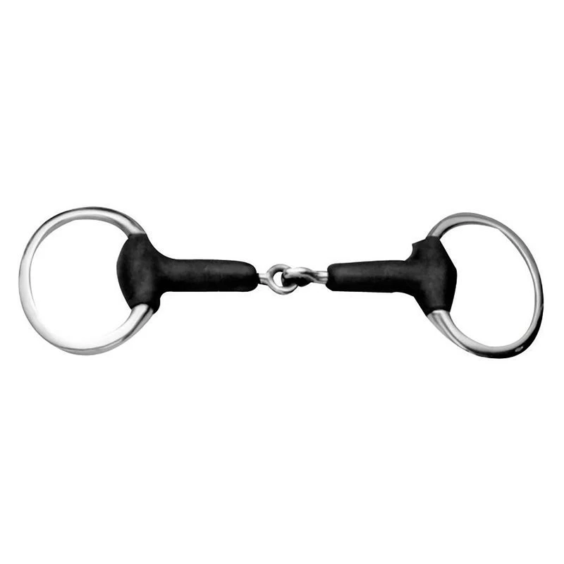 Korsteel Soft Rubber Jointed Eggbutt Snaffle Bit 3 Korsteel Soft Rubber Jointed Eggbutt Snaffle Bit