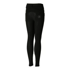 Horze Kids' Tara High Waist Full Seat Breeches - Black -Equestrian Supply Store 476307 800 800