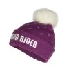 Horze Kids' Terry Reflective Knitted Hat - Arty Purple -Equestrian Supply Store 479239 800 800