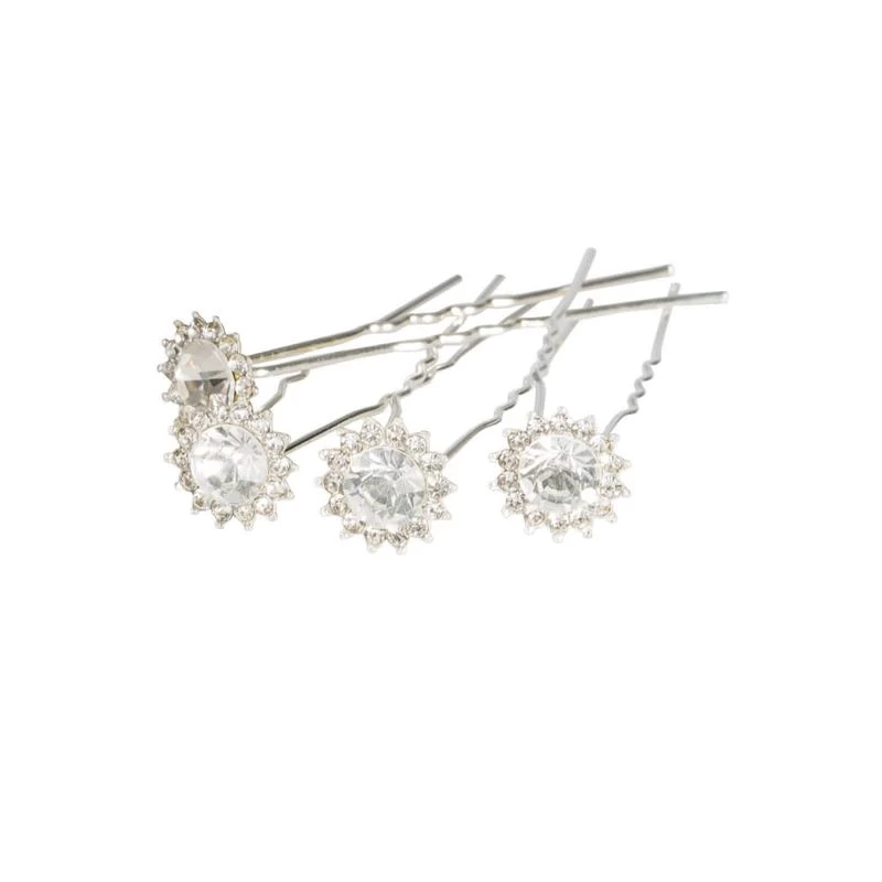 Horze Flower Crystal Hair Pin - Crystal 4 Horze Flower Crystal Hair Pin - Crystal - Image 2