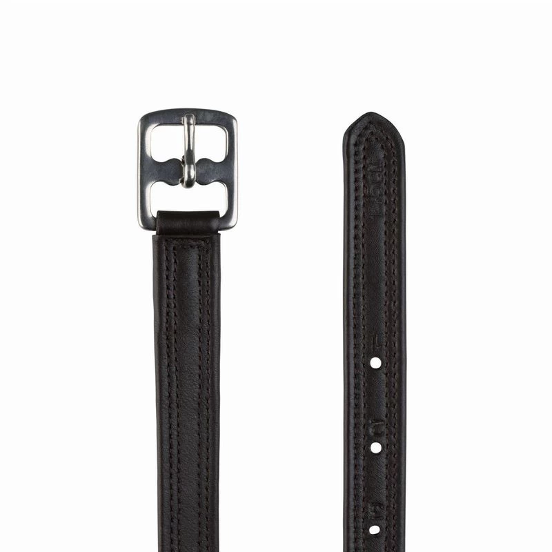 Horze Soft Stirrup Leathers W/Nylon Inside - Dark Brown 3 Horze Soft Stirrup Leathers W/Nylon Inside - Dark Brown