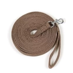 Centaur Cushion Padded Lunge Line - Tan/Brown