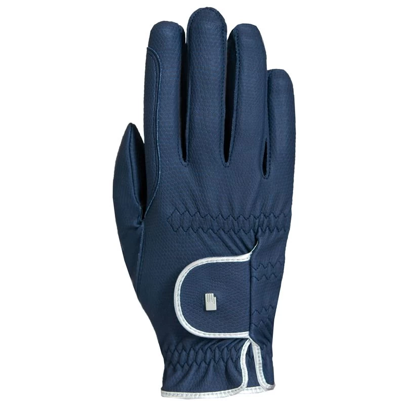 Roeckl Women's Lona Gloves - Navy/Silver 3 Roeckl Women's Lona Gloves - Navy/Silver