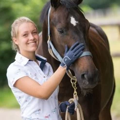 Roeckl Women's Lona Gloves - Navy/Silver 5 Roeckl Women's Lona Gloves - Navy/Silver -Equestrian Supply Store 492940 800 800