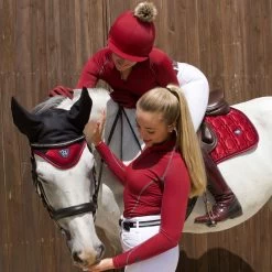 Woof Wear Women's Performance Quarter Zip Riding Shirt - Shiraz -Equestrian Supply Store 516177 800 800