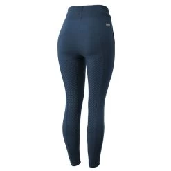 Horze Women's Remy Organic Cotton Full Seat Tights - Obscure Night Dark Blue
