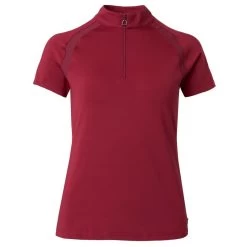 Horze Women's Mia Short Sleeved Training Shirt - Anemone Dark Pink