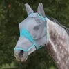 Weatherbeeta Comfitec Fine Mesh Mask W/Ears & Nose - Grey/Turquoise