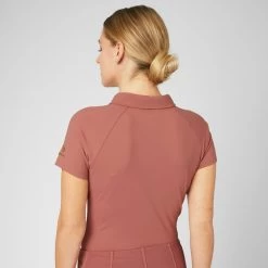 Horze Women's Ciandra V-Neck Technical Training Shirt - Light Mahogany -Equestrian Supply Store 541926 800 800