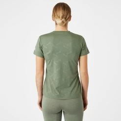Horze Women's Nina Technical T-Shirt W/Horse Prints - Olivine Green 11 Horze Women's Nina Technical T-Shirt W/Horse Prints - Olivine Green -Equestrian Supply Store 542913 800 800