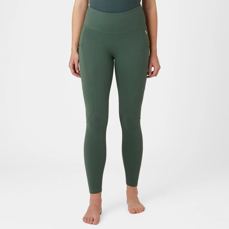 Horze Women's Ginny Full Seat Tights - Cilantro Green 4 Horze Women's Ginny Full Seat Tights - Cilantro Green - Image 2