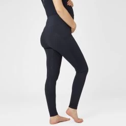 Horze Women's Ginny Maternity Full Seat Tights - Dark Navy
