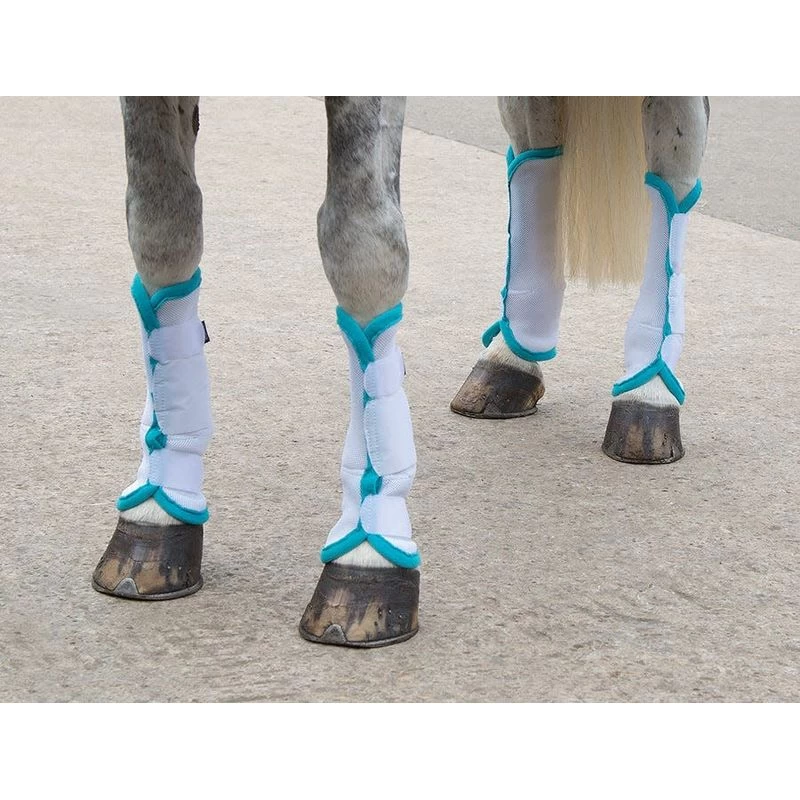 Shires Airflow Turnout Socks - White 3 Shires Airflow Turnout Socks - White