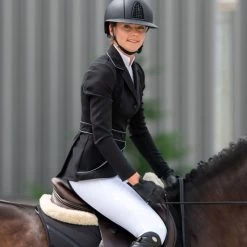 Cavalliera Women's Prima Show Jacket - Black/Grey -Equestrian Supply Store 558776 800 800