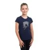 Cavalliera Kids' Jumping Star Short Sleeve Cotton Top - Navy Blue -Equestrian Supply Store 558939 800 800