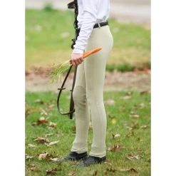Kerrits Kids' Ice Fil Knee Patch Jodphurs - Tan -Equestrian Supply Store 575882 800 800