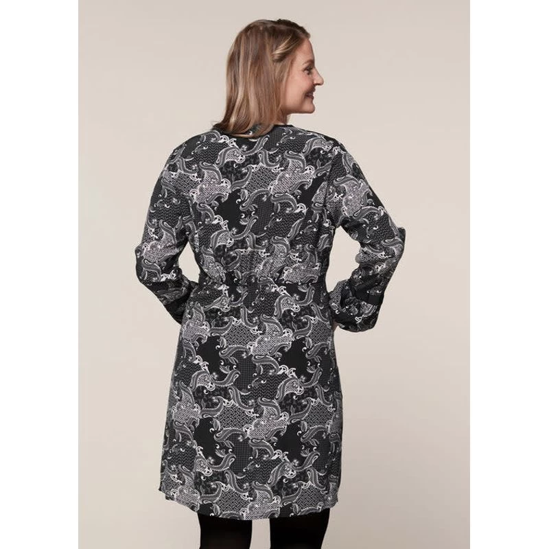 EQL Women's Ecovero Boheme Tunic Dress - Black Patchwork Paisley 5 EQL Women's Ecovero Boheme Tunic Dress - Black Patchwork Paisley - Image 3