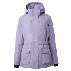 Horze Women's Jadine Winter Jacket - Grey Ridge Purple
