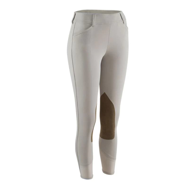 RJ Classics Women's Belmont Mid Rise Side Zip Knee Patch Breeches - Sand 3 RJ Classics Women's Belmont Mid Rise Side Zip Knee Patch Breeches - Sand