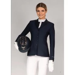 Fair Play Women's Taylor Rose Gold Comfimesh Show Jacket - Navy -Equestrian Supply Store 593527 800 800