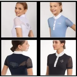 Fair Play Women's Cecile Short Sleeve Competition Shirt - Black -Equestrian Supply Store 594642 800 800